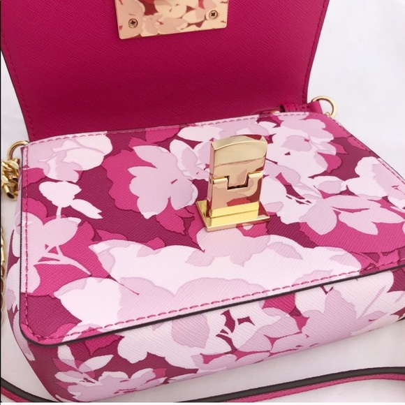 Michael Kors Small Crossbody Pink Floral - Picture 4 of 4